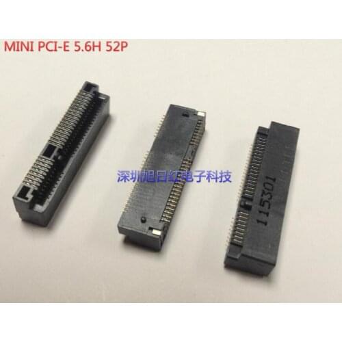 MINI PCI-E 5.6H 52PIN 3G Module slot Wireless network card socket connector