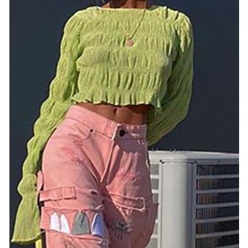 SAUSA FULLING Women's Loose T-Shirts