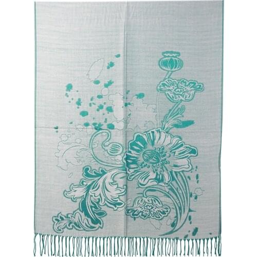 Pashminas Para Mujer Scarf Rayon Tippet Fashion Ladies Brand Luxury Silk Cotton Shawl Stole Floral