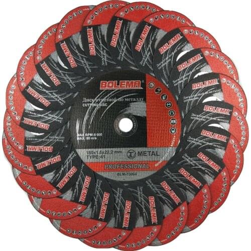 180*1.6*22.2mm Cutting Disc Grinding Wheel Metal Resin Cutting Discs Fiber Reinforced Grinding Wheel Blade Angle Grinder Tool