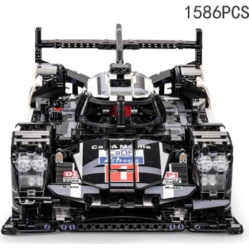 Technical building block 1:10 scale 24 HEURES DU MANS 2.4Ghz radio remote control pors racing brick rc toys collection for gifts