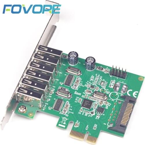 USB PCI express Adatper PCI express to 6 Port USB Adapter expansion Card USB2.0 PCIe PCI e Converter