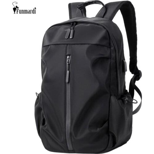 FUNMARDI Women Men Backpack Oxford Waterproof Backpack Laptop Bag Large Capacity Travel Bag Student Bag Female Backpack WLHB2453