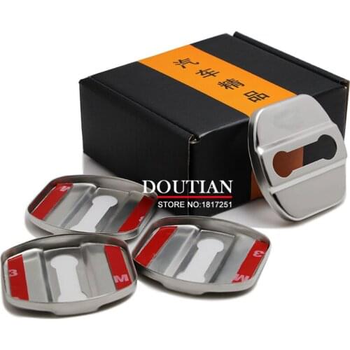 3D Stainless Steel Door Lock Buckle Protection Protective Cover trim For Nissan X trail T32 2007-2019 2020 car Accessories