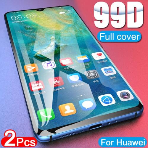 2Pcs Full Protective Glass For Huawei P30 P20 Lite Screen Protector P40 P10 Plus P Smart Z 2019 For Mate 10 Pro 20 30 Lite Glass