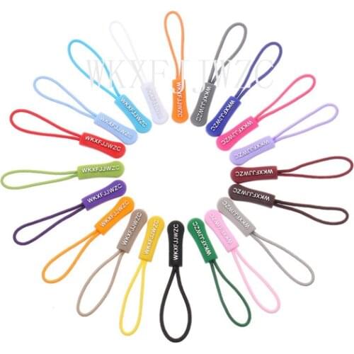 20pcs Mix Zipper Pulls Strong Nylon Cord Non-slip with Rubber Gripper Pull To Fit Any Zipper Materials-Zipper Fixer 20/color