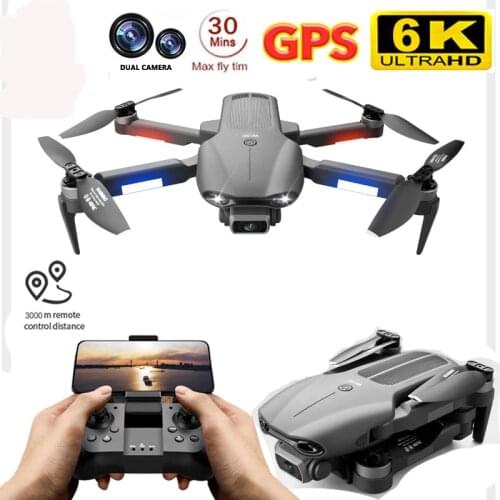 2021 New F9 Drone GPS 6K Dual HD Camera Brushless Motor Foldable Professional Aerial Photography Quadcopter RC Distance 1.2km