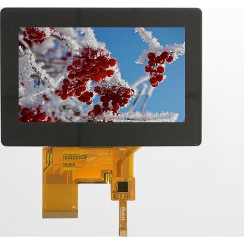 4.3 inch 800*480 IPS LCD, HDMI interface, high brightness, TFT LCD capacitive touch panel wide temperature with a HDMI board