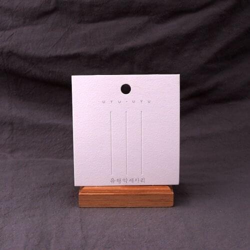 50pcs Korean UYU Hair Clip Jewelry Accessory Card 9.5*9cm Dangle Hole Hair Ornament Hairpin Diaplay Card Custom logo