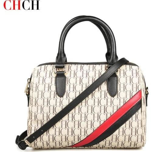 CHCH Classic Women Luxury Brand Designer Fashion Large Capacity Boston Handbags Shoulder Bag For 2021 Sping and Summer