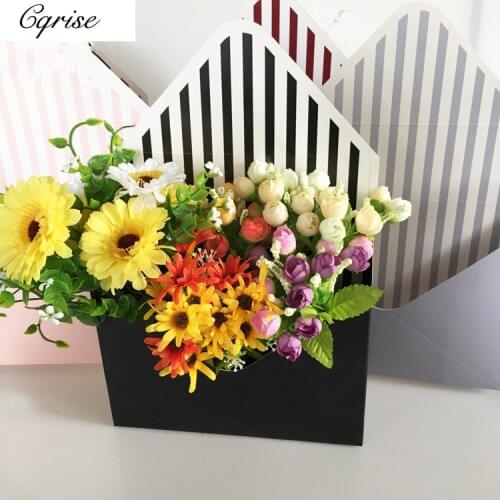 2pcs Wrapping Gift Case Foldable Flower Box Envelope Shape Gift Box Paper Flower Box Shop Living Room ValentineS Day DIY Vase