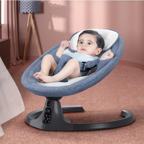 Baby Electric Rocking Chair Bluetooth Remote Artifact Newborn Baby Sleeping Basket With Music Kids Swing Cradle 0-36 month