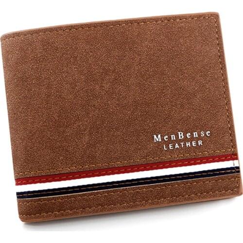 Dropshipping 2021 Men Wallets Mens Wallet with Coin Bag Small Money Purses New Design Dollar Slim Purse Money Clip Wallet