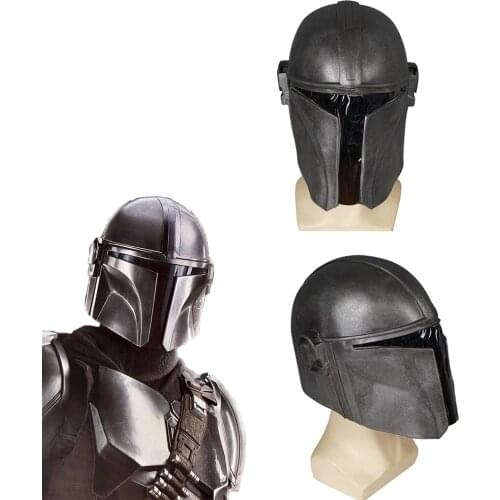 Reneecho The Mandalorian Helmet Latex Soldier Warrior Helmet Headgear