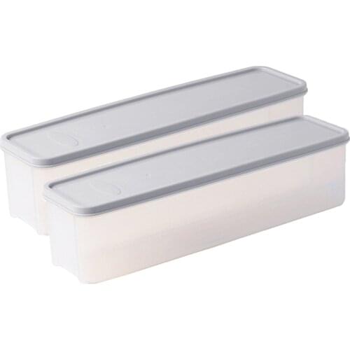 Refrigerator Food Storage Box With Lid Plastic Drawer Crisper Kitchen Noodle Fruits Container Scatola di immagazzinaggio HIF