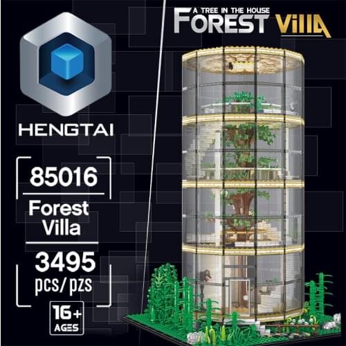 Creativity Tree house villa model block new concept villa model block Creativity environmental villa model block toy for kids