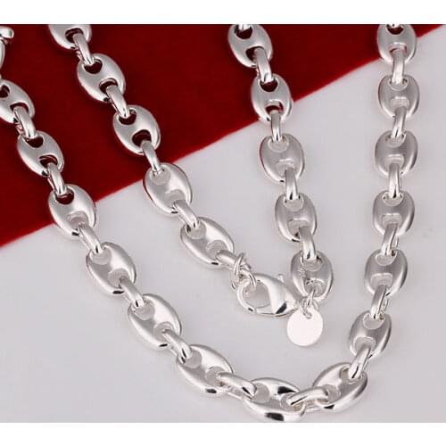 N027 high quality! wholesale Silver Color necklace, Silver Color fashion jewelry 8-Shaped Necklace DGFJGEROCVNHSDGFDDFHDWSFRHJ