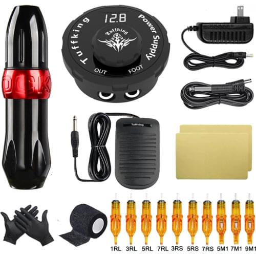 Tattoo Machine Set Permanent Makeup Machine With Cartridge Needles Professional Tattoo Machine Kit For Tattoo Beginner Body Art