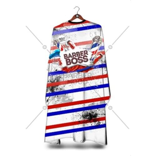 Barber Boss Penuar Hair Salon Barber Haircut Clothes, Fashion Hair Cutting Stylish Gown Cape, Hairdresser Cape