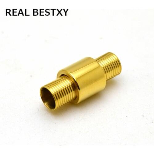 REAL BESTXY 10pc/lot 5mm Fashion Stainless Steel Leather Strap Bracelet Buttons Magnet buckle Multicolor Clasps Jewelry