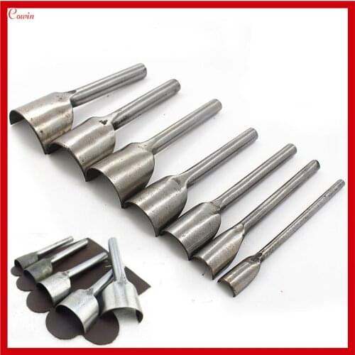 New 7pcs/set U Shape Deep Half Circle Leather Angle Cutter Leather 1/2 Round Corner Punch Cutter