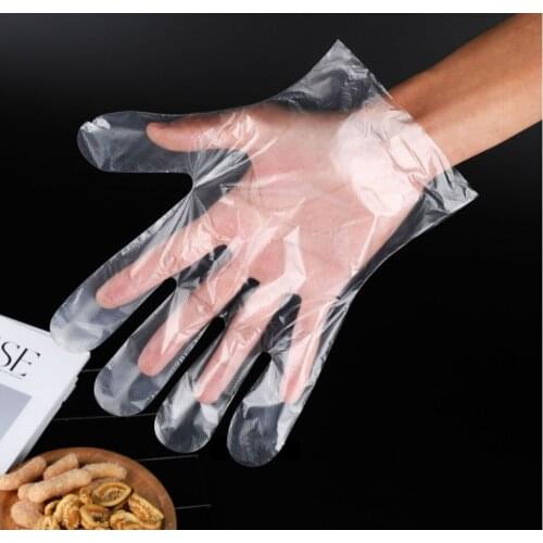200PCS Disposable Food Plastic Gloves Kitchen Accessories or Restaurant BBQ Eco-friendly Fruit Vegetable Gloves Dinning Beauty