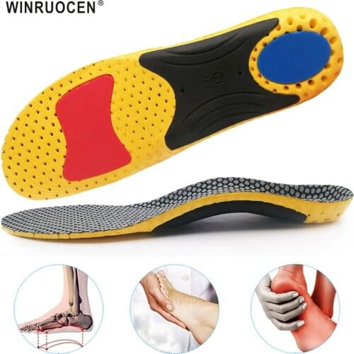 EVA Flatfoot Orthopedic Arch Support Plantar Fasciitis Orthotic Heel Pain Insoles for Shoes Medical Flat Feet Shoe Inserts