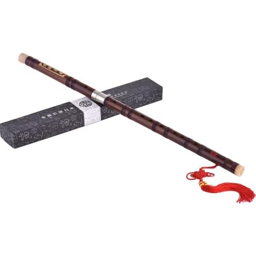 Pluggable Bitter Bamboo Flute Dizi Traditional Handmade Chinese Musical Woodwind Instrument Key of C Study Level