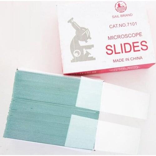 50 PCS 7101 Reusable Microscope Blank Glass Slides for Preparation of Specimen