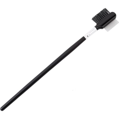 Eyebrow Comb Eyelash Brush Steel Teeth Dual-Comb Extension Brush Metal Comb Cosmetic Makeup Tool Maquiagem Accessories