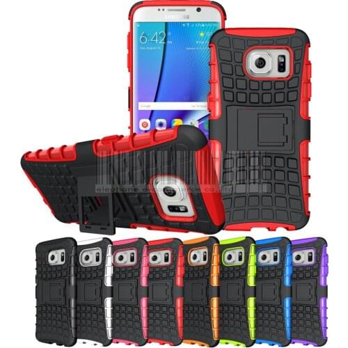 Mix Color TPU+PC Double Protective Armor Shockproof Hard Kicstand Back Case Cover For Samsung Galaxy S7 Edge G935 5.5"