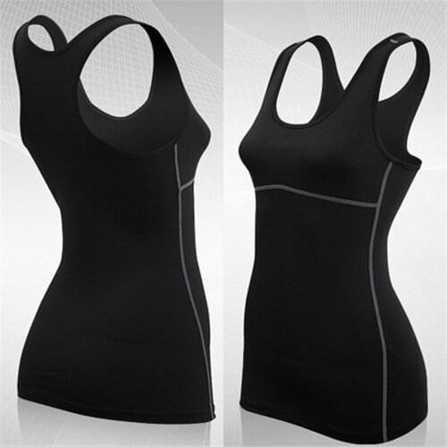 2017 DY9 Women Compression Under Base Sports Wear Yoga Tank Tops Ladies Gym Shirts Skins Clothes Running Cami Vest