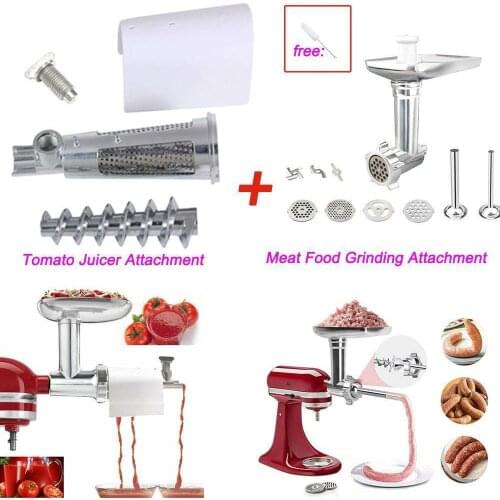 For Kitchenaid Accessories Vegetable Ketchup Tomato Juice Attachment And Sausage Stuffer Meat Grinder For Kitchenaid Stand Mixer