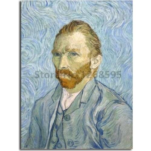 Self Portrait By Vincent Van Gogh Wall Art Canvas Poster And Print Canvas Painting Decorative Picture For Living Room Home Decor