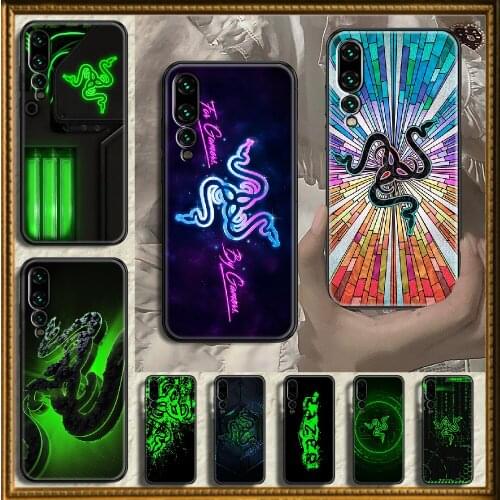 Game Razer equipment Phone case For Huawei P Mate P10 P20 P30 P40 10 20 Smart Z Pro Lite 2019 black fashion bumper trend coque