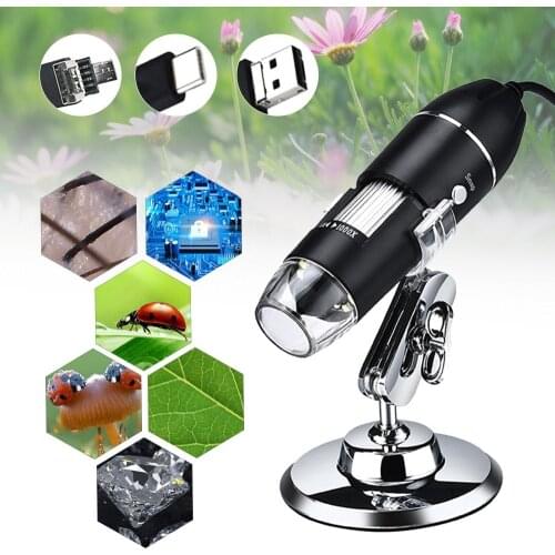 Digital Microscope 3 in 1 Port Type-C 1000x Portable High Definition USB Digital Magnifier Industry Maintenance Inspection Tool