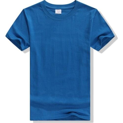 Customized Cotton Men T-shirt O-Neck Short-sleeved Cultural Advertising Tops Printing Logo Women T-shirt Activity Class Uniform