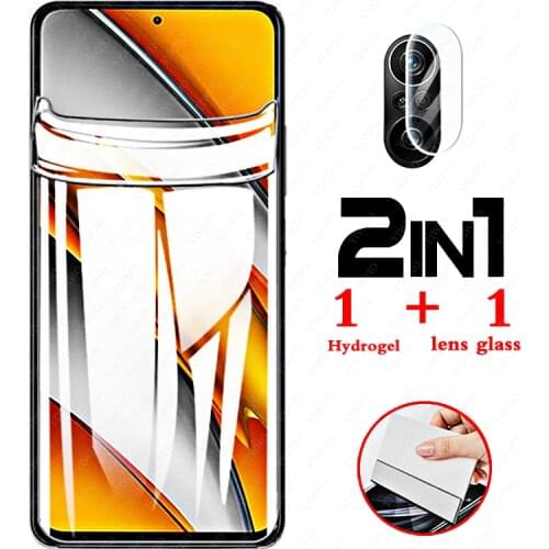 Hydrogel Film for Xiaomi Poco F3 Screen Protective Film for Pocophone Poko Pocco Poxo Xiaomipoco F3 F 3 M2012K11AG Camera Glass