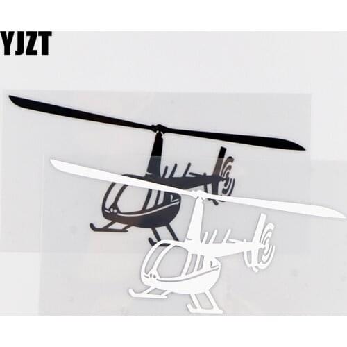 YJZT 15.9X7.9CM Personality Decor Car Stickers Interesting Aircraft Vinyl Decals Black / Silver 10A-0156