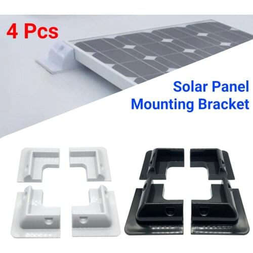 4X RV Top Roof Solar Panel Mounting Fixing Bracket Kit ABS Supporting Holder for Caravans Camper RV Boat Yacht Motorhome