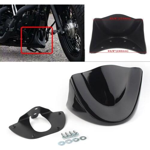 Motorcycle Front Chin Spoiler Air Dam Fairing For Harley Dyna 1999 2000 2001 2002 2003 2004 2005 (except FLD) Gloss black ABS