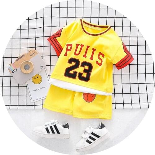 Girls Clothing Kids Streetwear Sleeveless Baby Sets Outfits 1-4YSummer Baby Boy Clothes Strawberry Sports