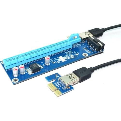 PCI-e 1x to 16x slot adapter riser card compatible with PCI express 4x 8x 16x for PCIe Graphics Video sound card