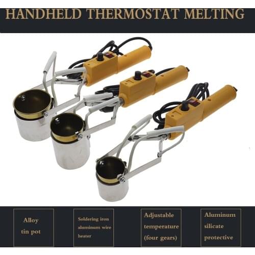 Portable constant temperature tin melting furnace tin plate tin furnace 250W 380W metal melting furnaces, small melting furnace