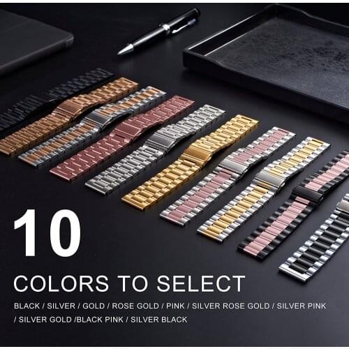 For Samsung Galaxy Watch 3 Metal Stainless Steel Band 41mm Bracelet Strap for Galaxy Watch 3 45mm watchband Correa