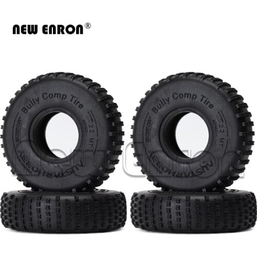 1/10 2.2 inch Rubber 140MM Rock Buggy Bully Comp Wheel RC Tires 4Pc For RC Crawler Car Axial SCX10 TRX4 RR10 Bomber RBX10 Ryft
