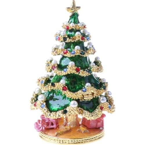 Christmas Tree Trinket Box,Jewelry Organizer Jewelry Trinket Box Unique Gift Trinket Box