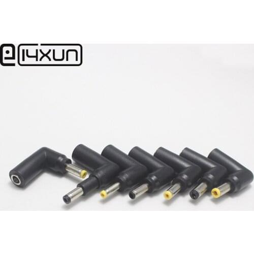1pcs 4.5*3.0mm female to 5.5*2.5/5.5*2.1/4.8*1.7/4.5*0.6/4.0*1.7mm male DC Power Plug 90 Degrees L Type Connector Adapter Laptop