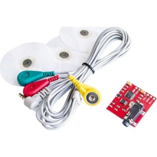 Official Smarian AD8232 ecg measurement pulse heart ecg monitoring sensor module kit Diy RC Toy Kit Electroincs Devel