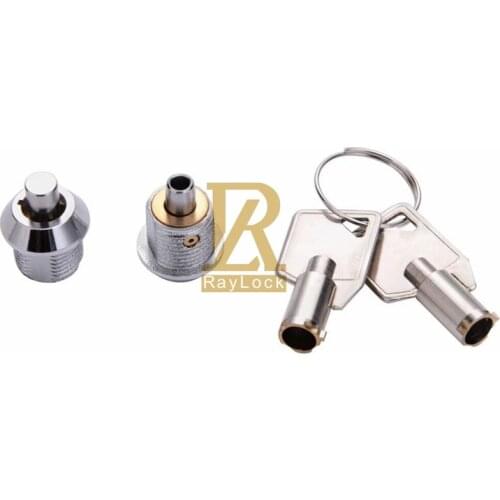 RayLock tubular key push lock small size press lock dispenser box lock zinc alloy cabinet lock